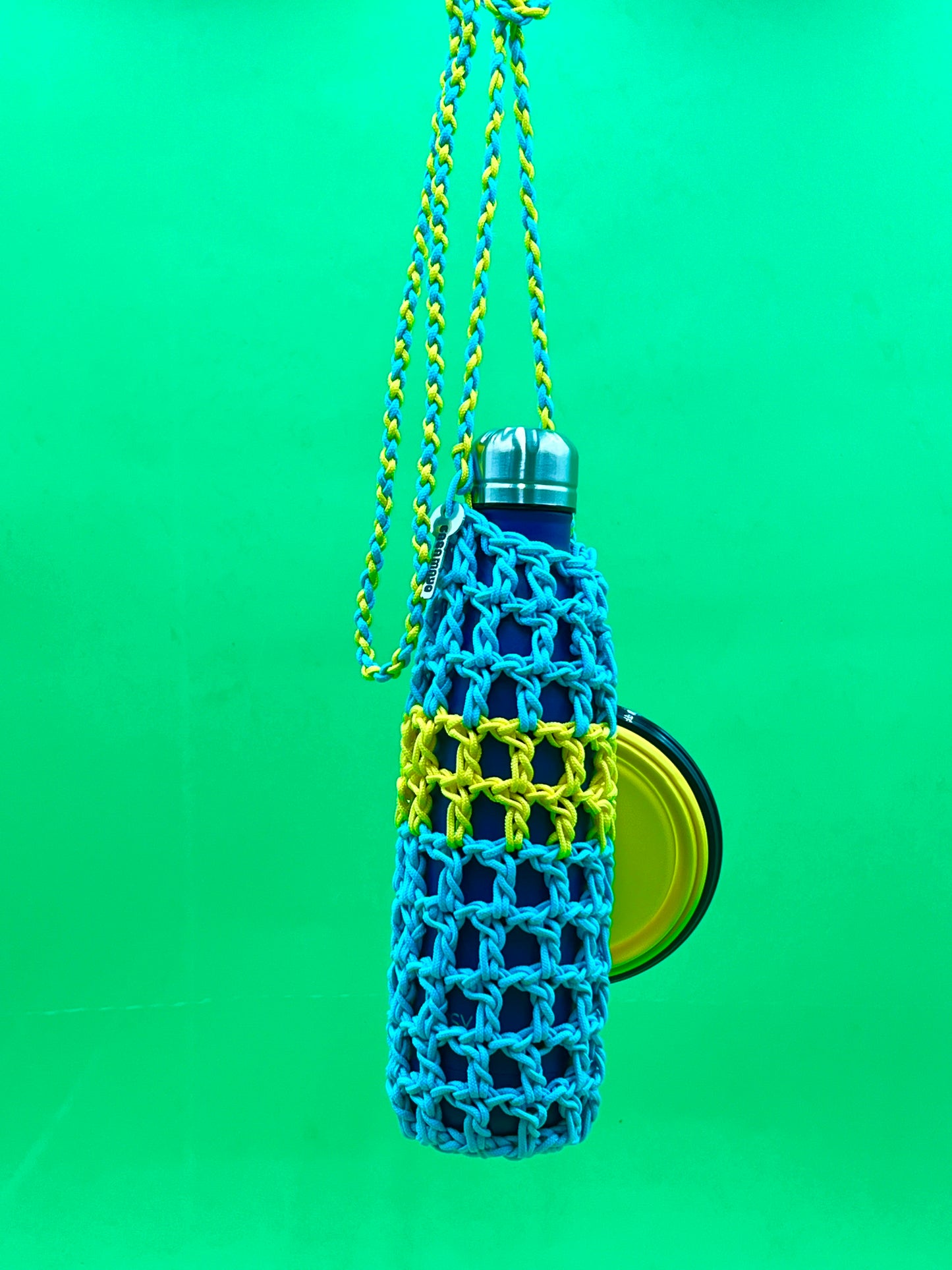 Water Porter Turquoise and Yellow with Water Dish