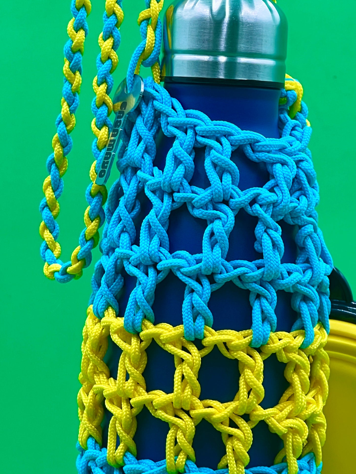 Water Porter Turquoise and Yellow with Water Dish