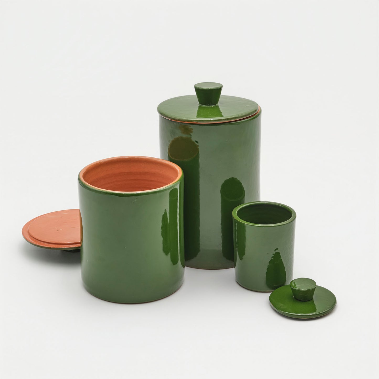 Storage Jar Large Verde