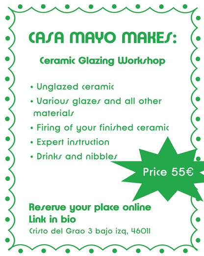 Ceramic Glazing Workshop 28/2