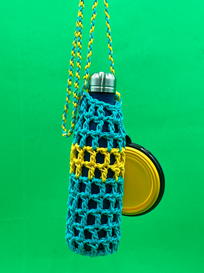 Water Porter Turquoise and Yellow with Water Dish