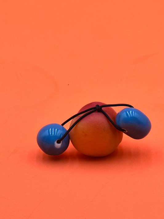 Beady Hair Bobble Blue