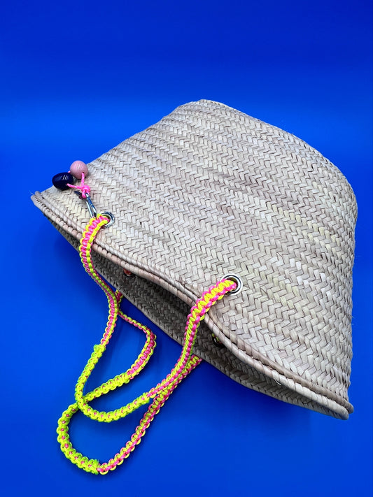 Pinedo Bag Large Pink and Neon Yellow
