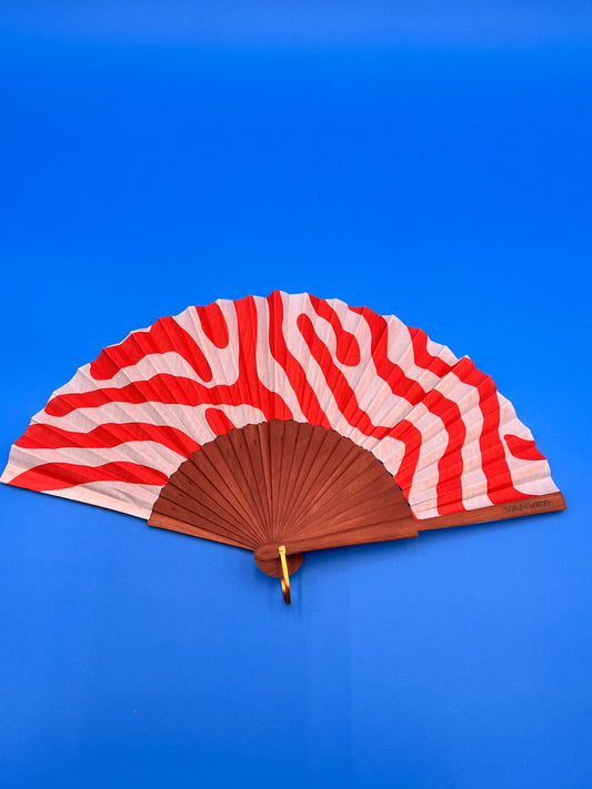 Abanico Abstract Red