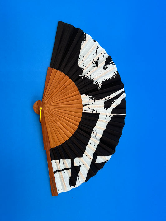 Abanico Abstract Black