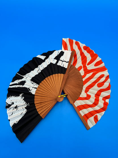 Abanico Abstract Black